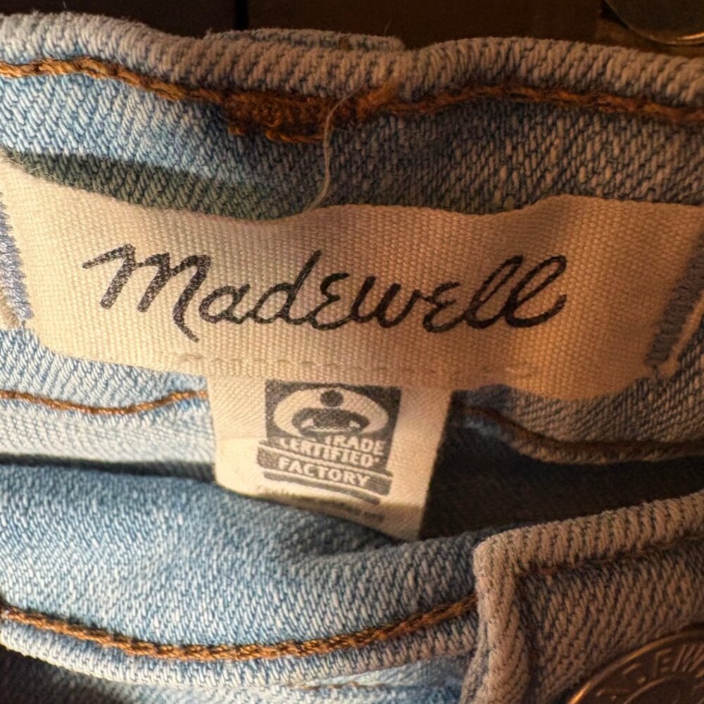 🎭 3/$20 Madewell High Rise Skinny Jeans 9” Light Wash Blue Womens 22W Plus Size - Picture 6 of 8